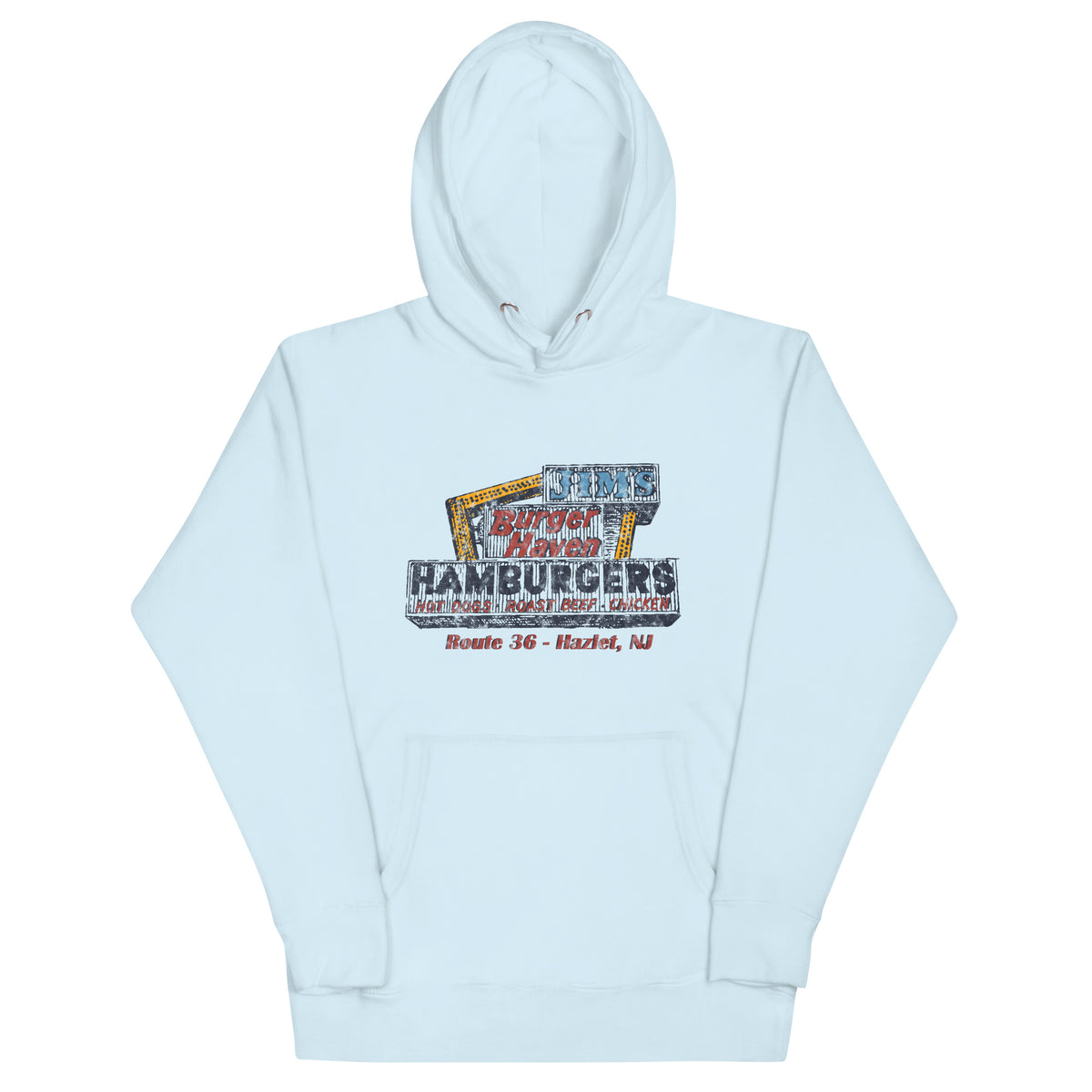 Big Jim's Burger Haven - HAZLET - Unisex Hoodie Sky Blue