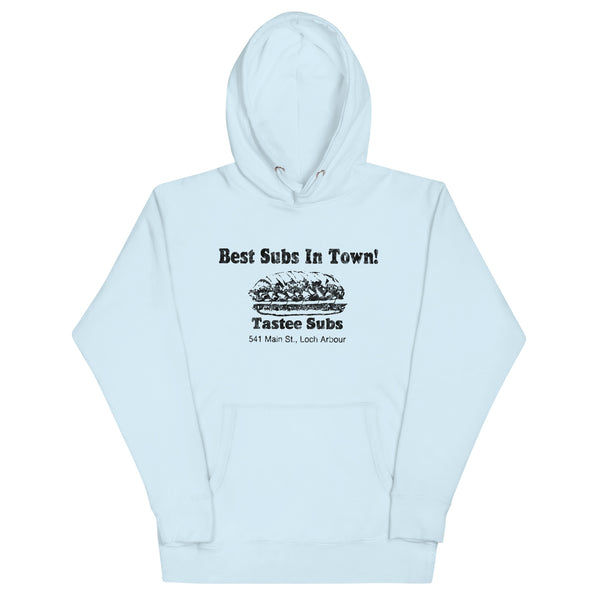 Tastee Subs - LOCH ARBOUR / ALLENHURST - Unisex Hoodie Sky Blue