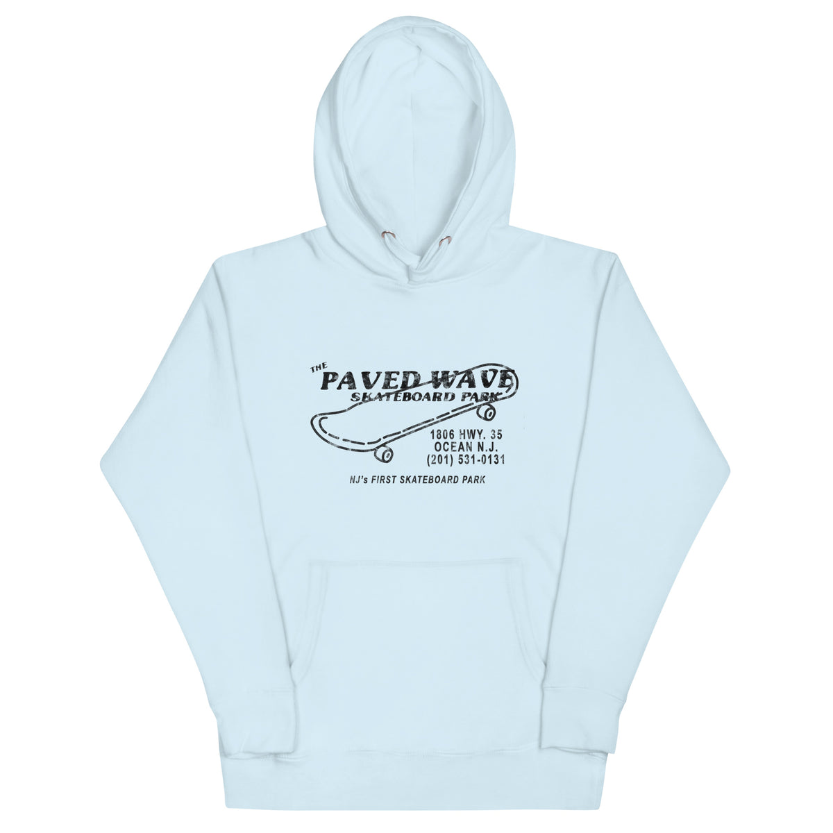 The Paved Wave - OCEAN - Unisex Hoodie Sky Blue