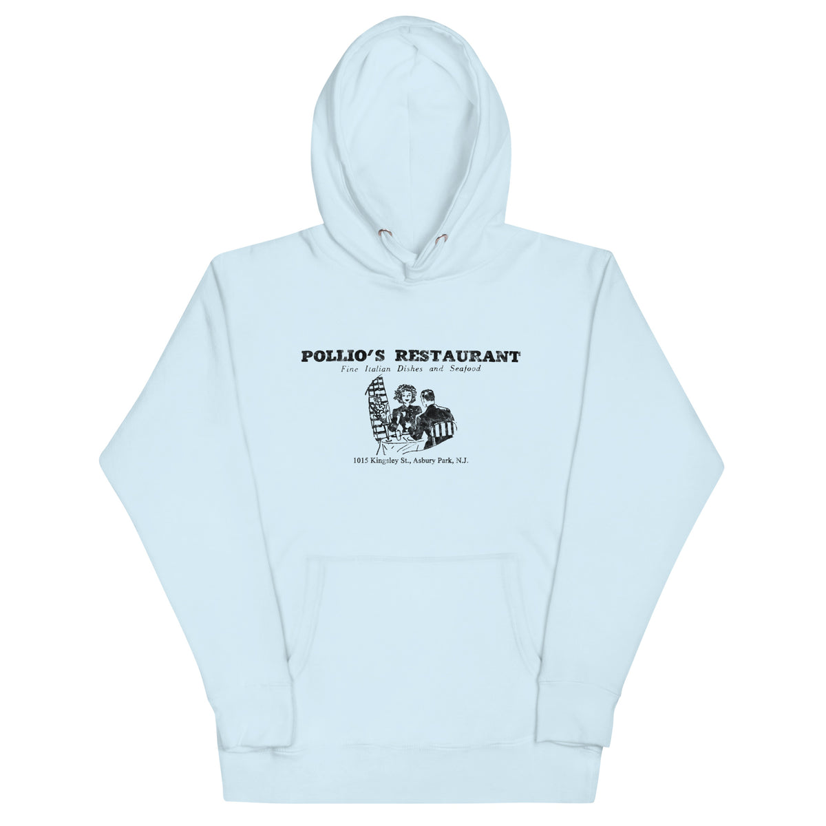 Pollio's Restaurant - ASBURY PARK - Unisex Hoodie Sky Blue