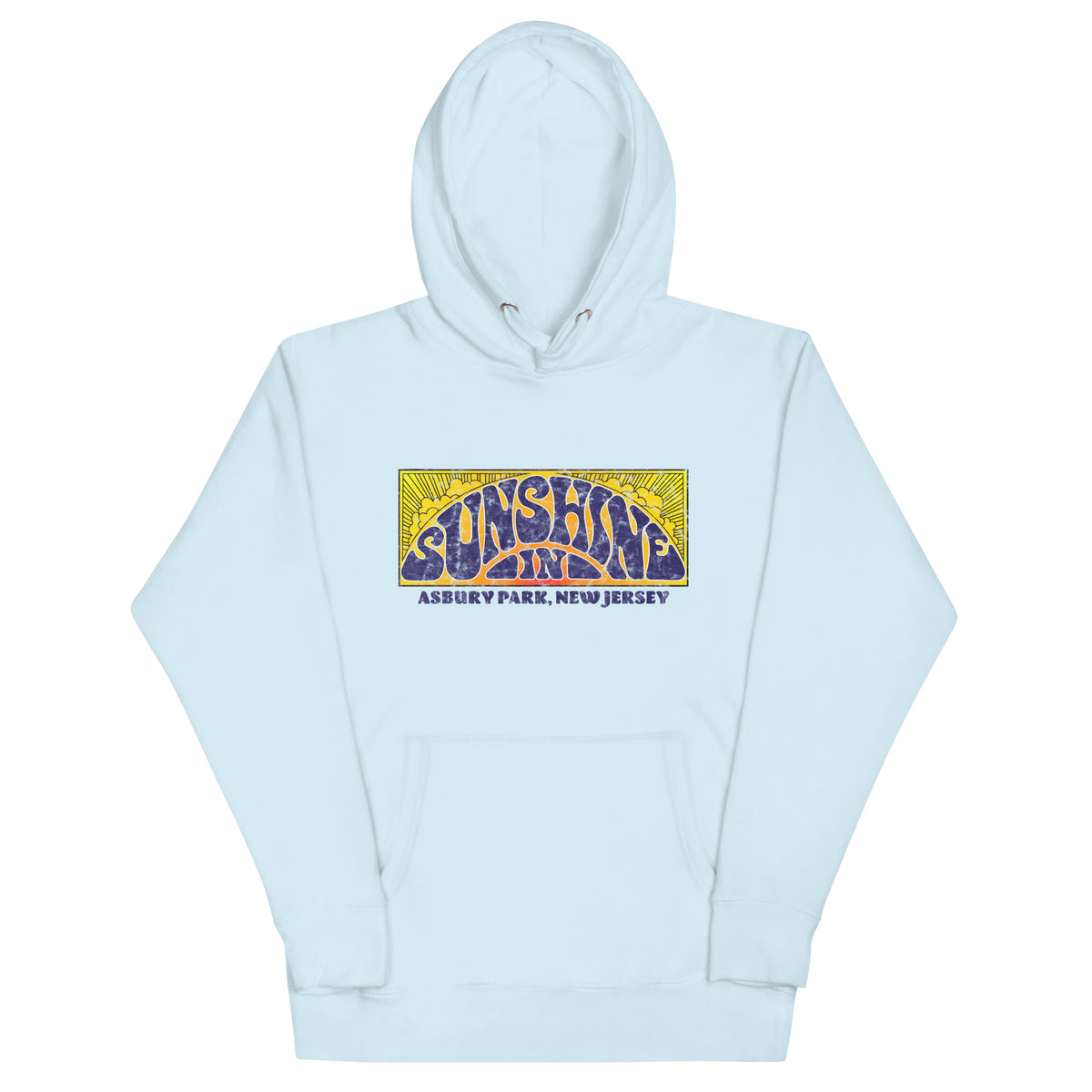 Sunshine In - ASBURY PARK - Unisex Hoodie Sky Blue