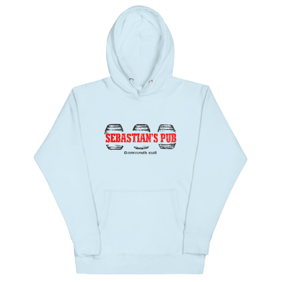 Sebastian's Pub - MONMOUTH MALL / EATONTOWN - Unisex Hoodie Sky Blue