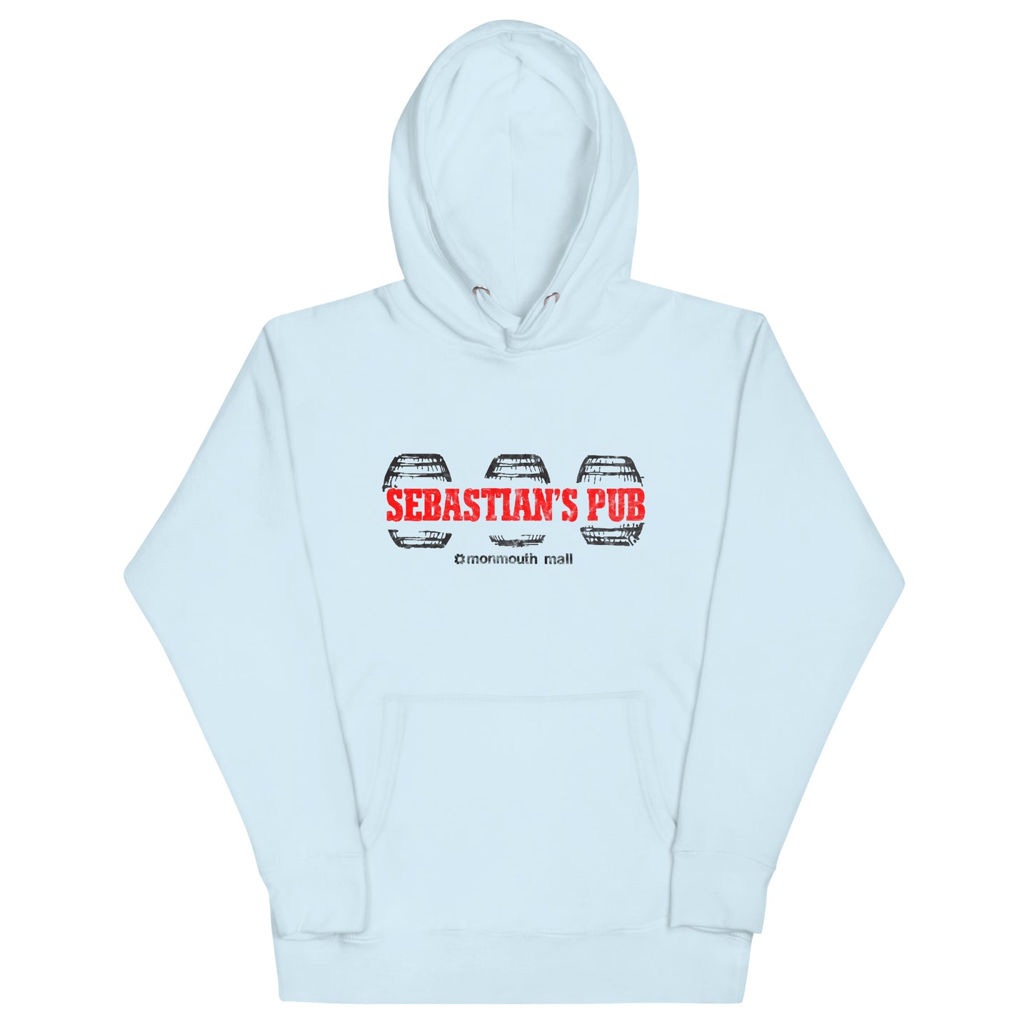 Sebastian's Pub - MONMOUTH MALL / EATONTOWN - Unisex Hoodie Sky Blue