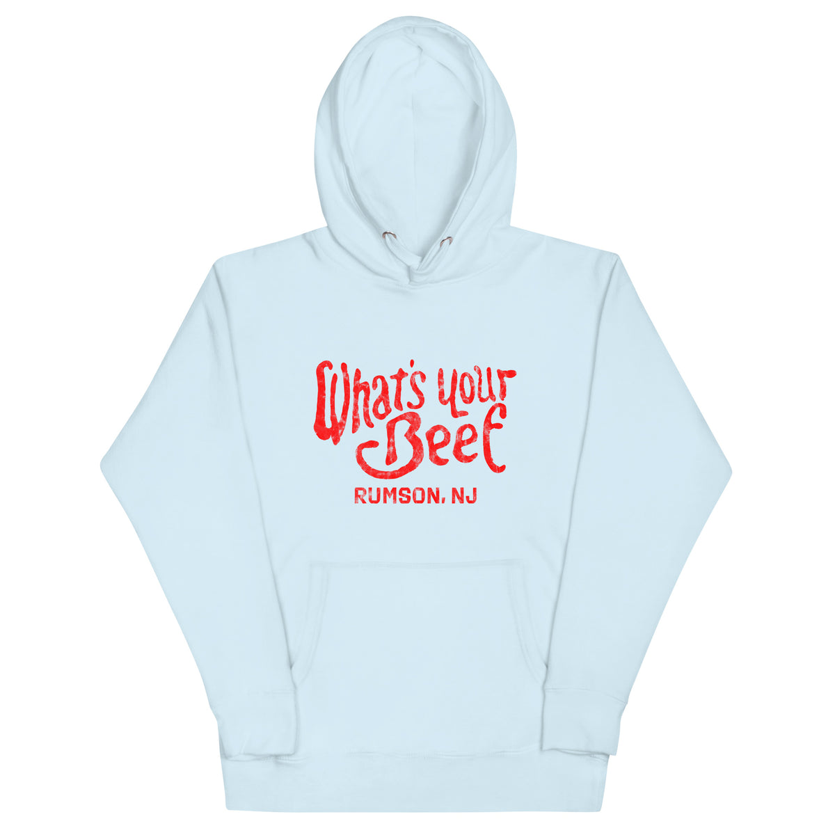 What's Your Beef - RUMSON - Unisex Hoodie Sky Blue