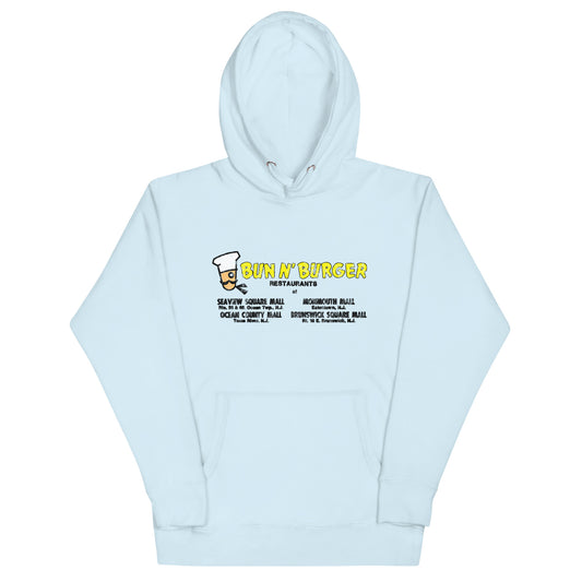 Bun N' Burger - EATONTOWN / OCEAN / TOMS RIVER - Unisex Hoodie Sky Blue