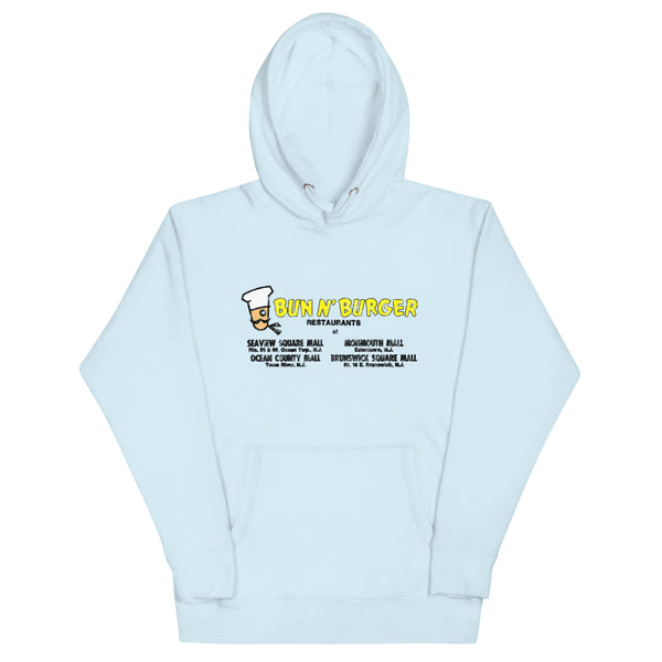 Bun N' Burger - EATONTOWN / OCEAN / TOMS RIVER - Unisex Hoodie Sky Blue