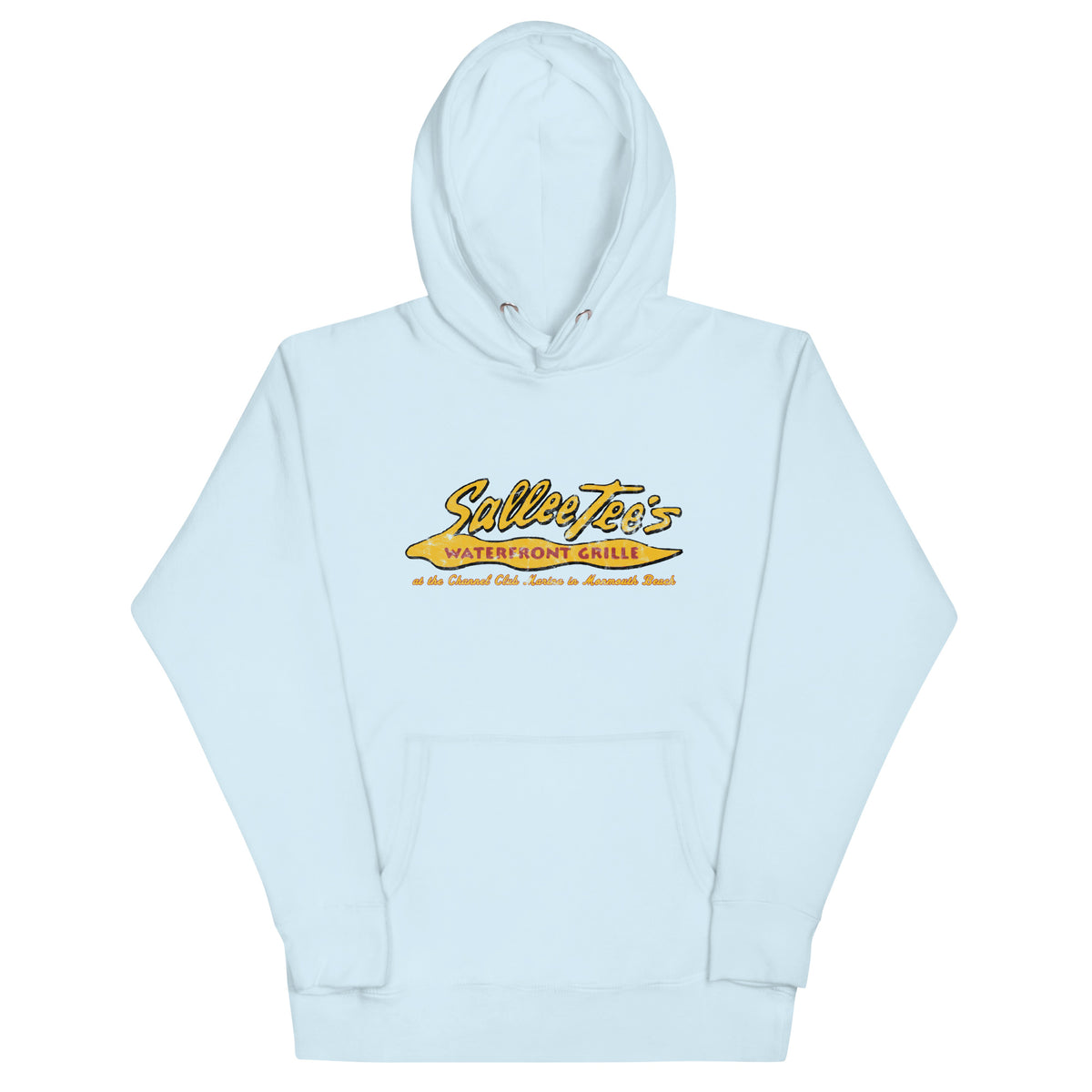Sallee Tee's Waterfront Grill - MONMOUTH BEACH - Unisex Hoodie Sky Blue