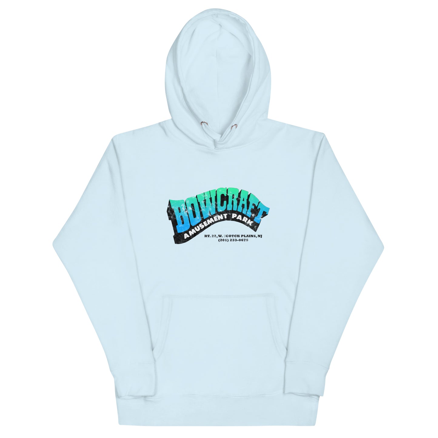 Bowcraft Amusement Park - SCOTCH PLAINS - Unisex Hoodie Sky Blue