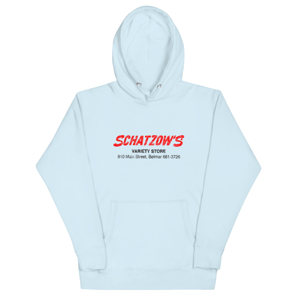 Schatzow's Variety Store - BELMAR - Unisex Hoodie Sky Blue