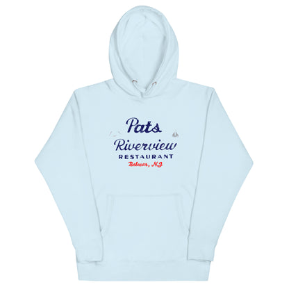 Pat's Riverview Diner- BELMAR - Unisex Hoodie Sky Blue