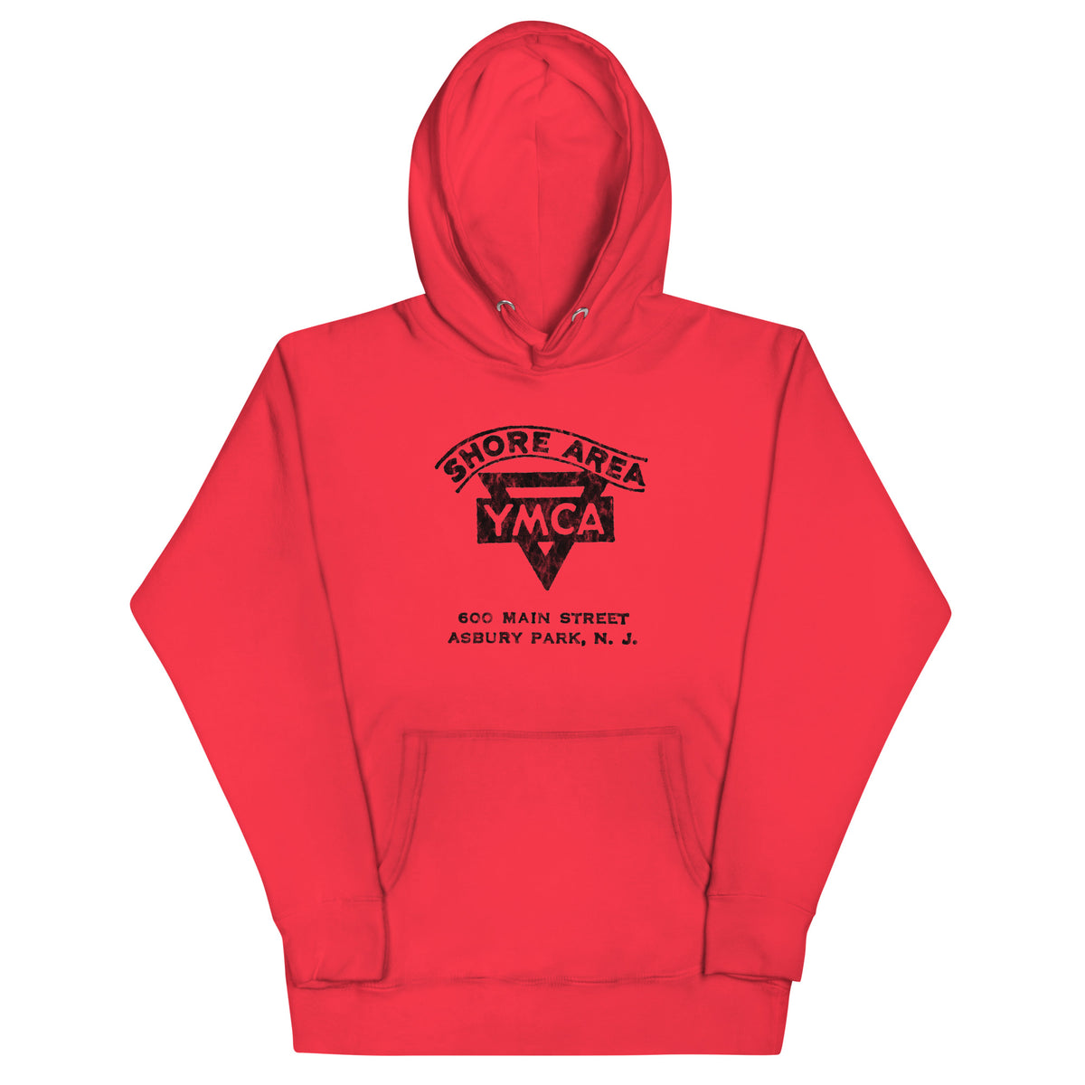 Shore Area YMCA - ASBURY PARK - Unisex Hoodie Team Red