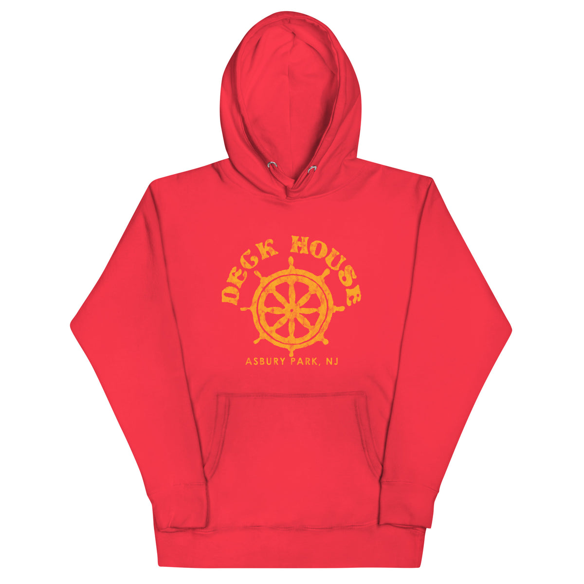 Deck House - ASBURY PARK - Unisex Hoodie Team Red