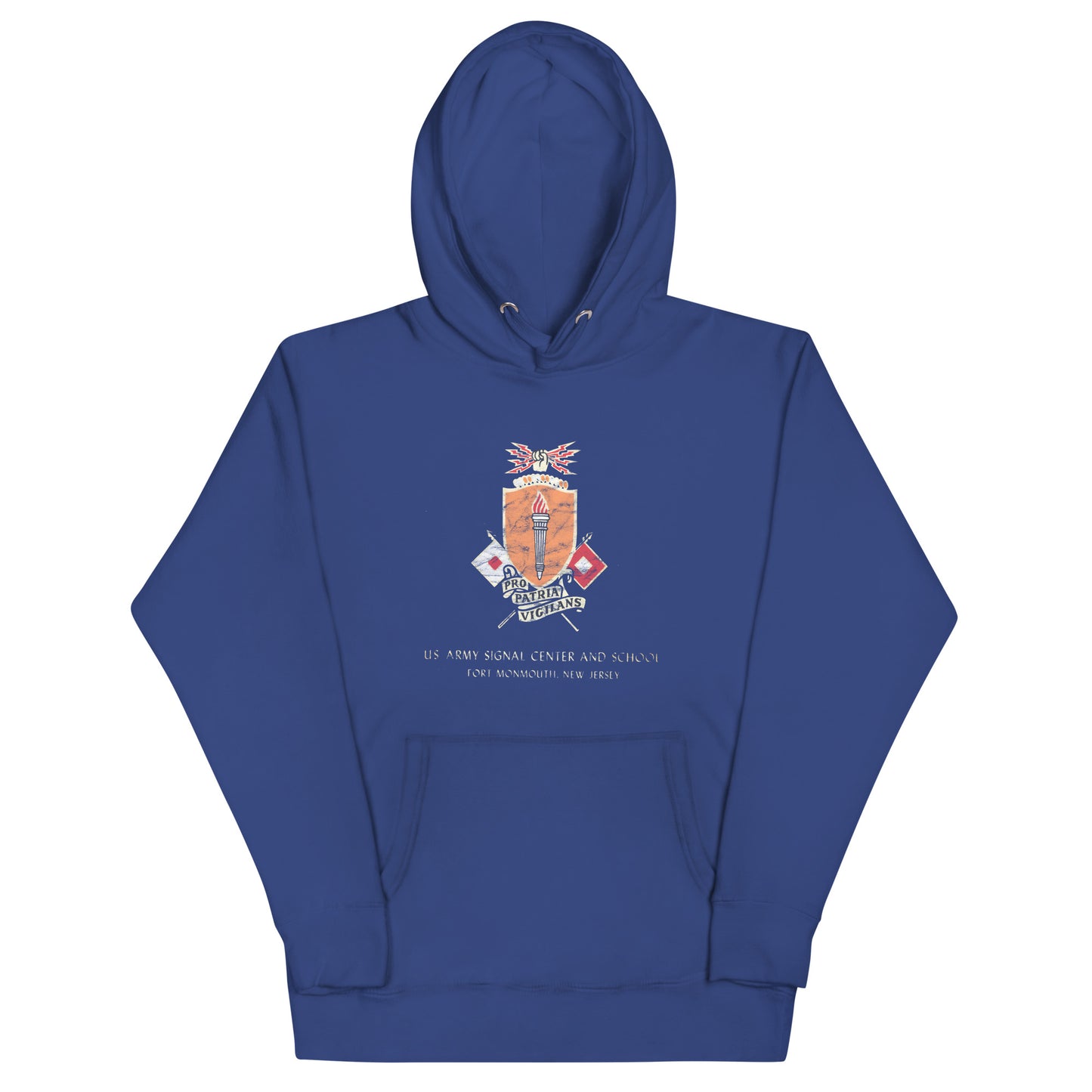 Fort Monmouth U.S. Army Signal Center and School - EATONTOWN - Unisex Hoodie Team Royal