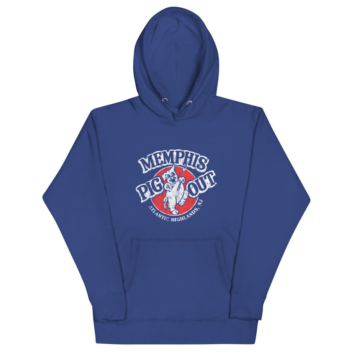 Memphis Pig Out - ATLANTIC HIGHLANDS - Unisex Hoodie Team Royal