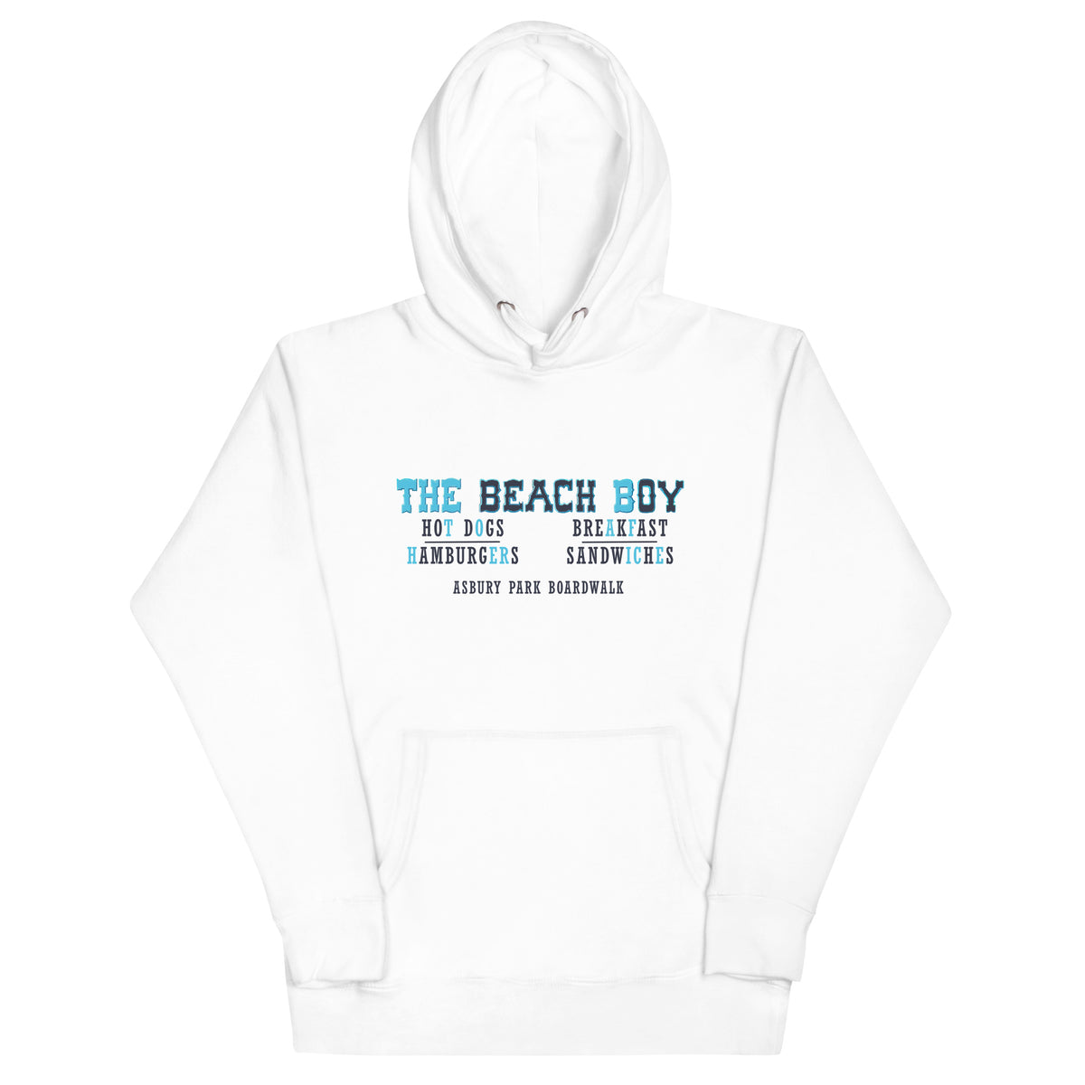 The Beach Boy - ASBURY PARK - Unisex Hoodie White