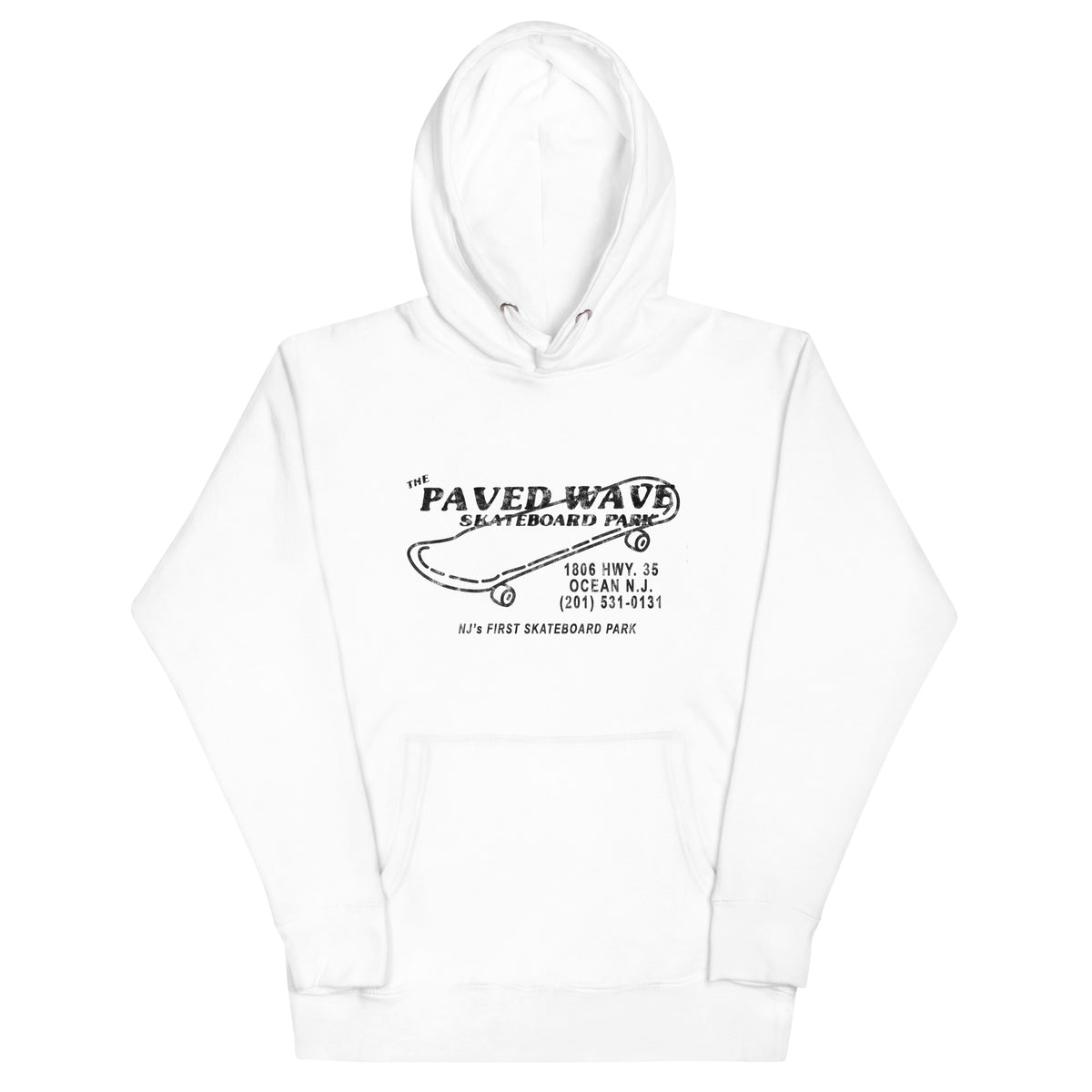 The Paved Wave - OCEAN - Unisex Hoodie White