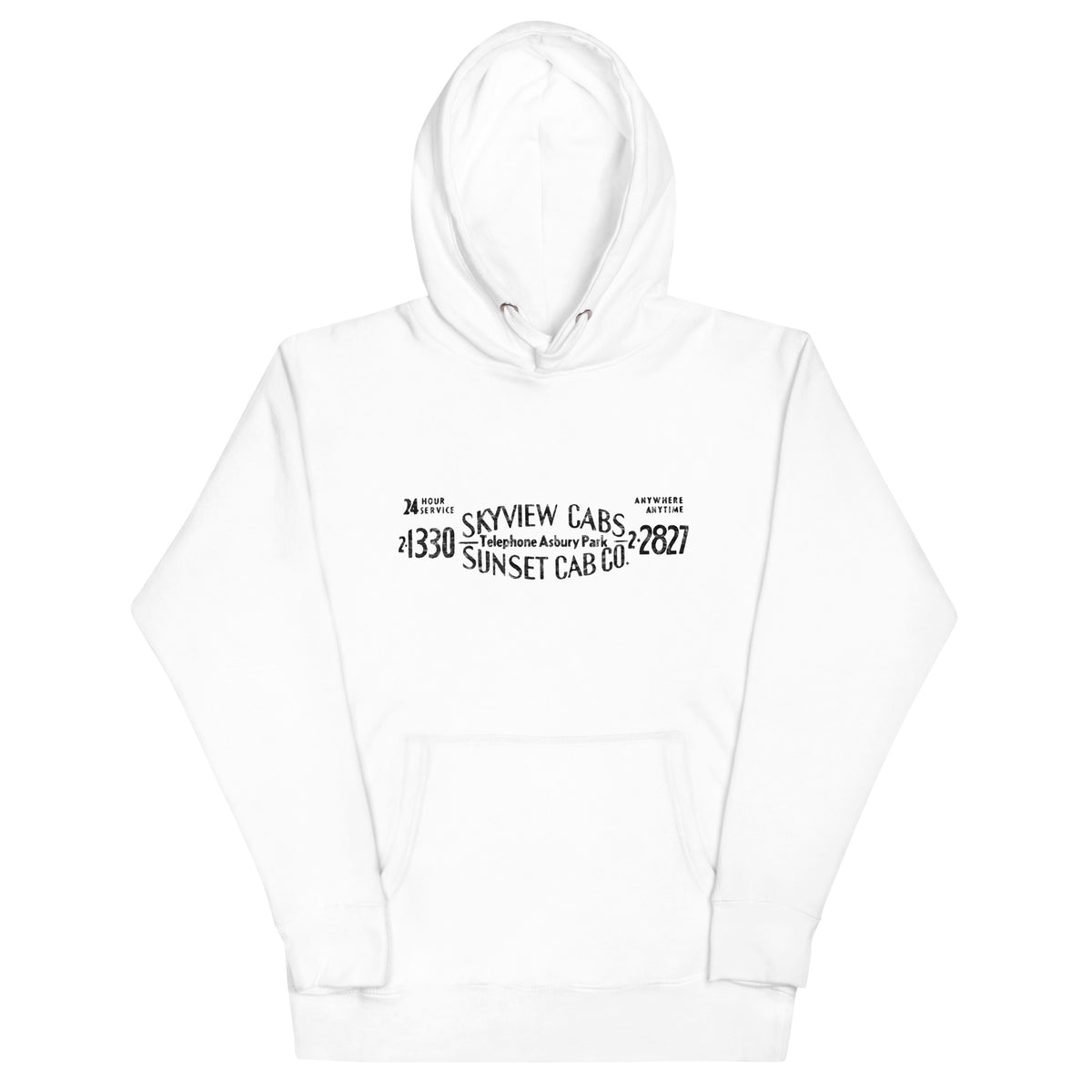 Skyview Cabs / Sunset Cab Co. - ASBURY PARK - Unisex Hoodie White