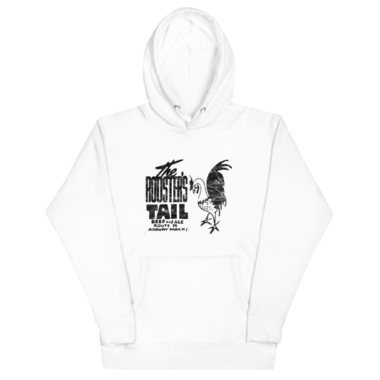 The Rooster's Tail - ASBURY PARK - Unisex Hoodie White