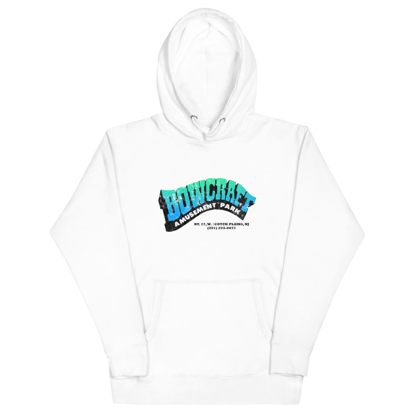 Bowcraft Amusement Park - SCOTCH PLAINS - Unisex Hoodie White