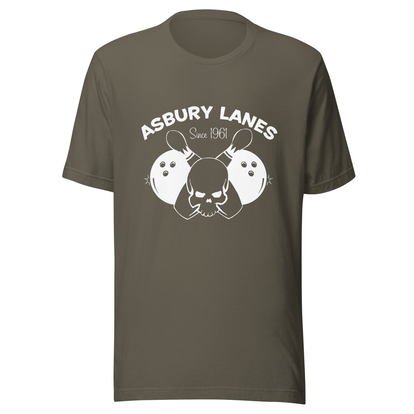 "Original" Asbury Lanes (White Logo) - ASBURY PARK - Unisex t-shirt Army