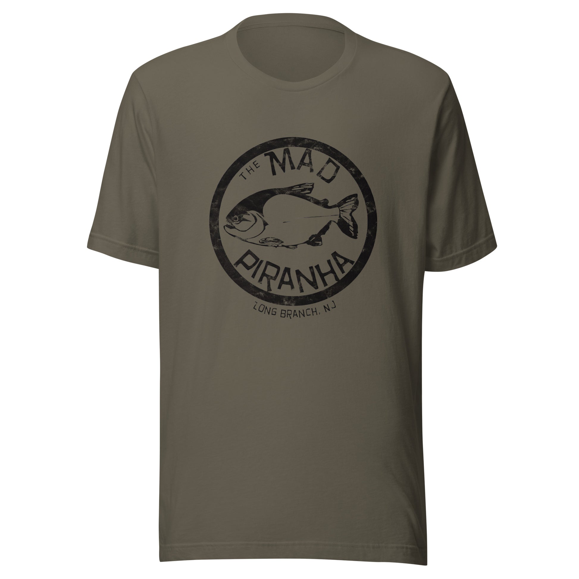 The Mad Piranha - LONG BRANCH - Unisex t-shirt Army