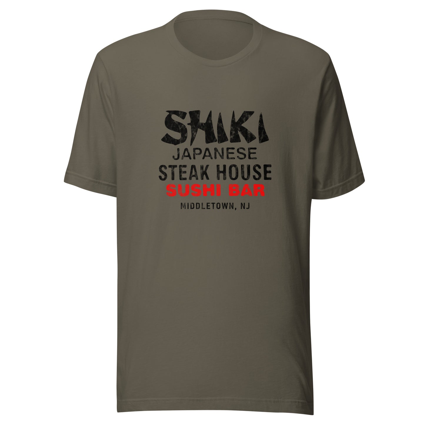 Shiki Japanese Steak House - MIDDLETOWN - Unisex t-shirt Army