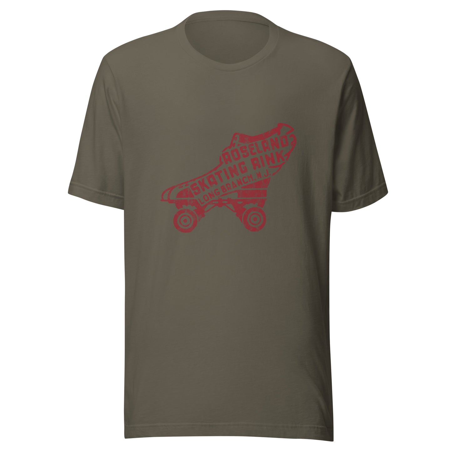 Roseland Skating Rink - LONG BRANCH - Unisex t-shirt Army