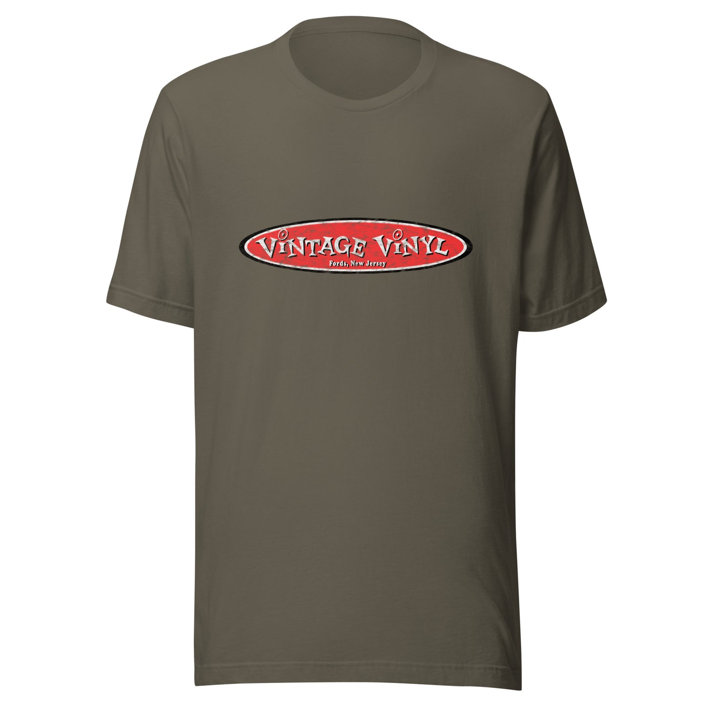 Vintage Vinyl - FORDS - Unisex t-shirt Army
