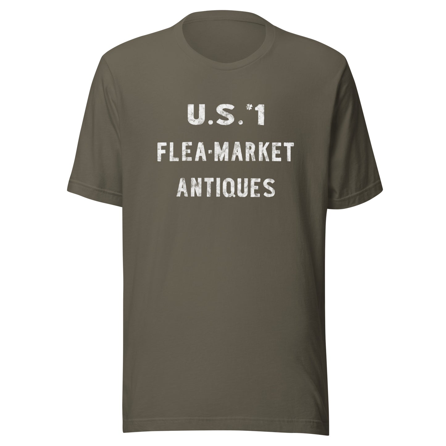 U.S. #1 Flea Market - NEW BRUNSWICK - Unisex t-shirt Army