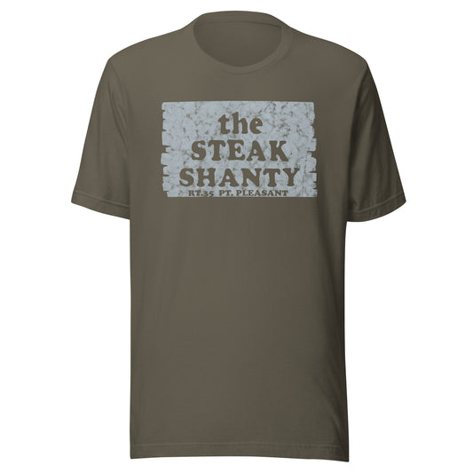 The Steak Shanty - POINT PLEASANT - Unisex t-shirt Army