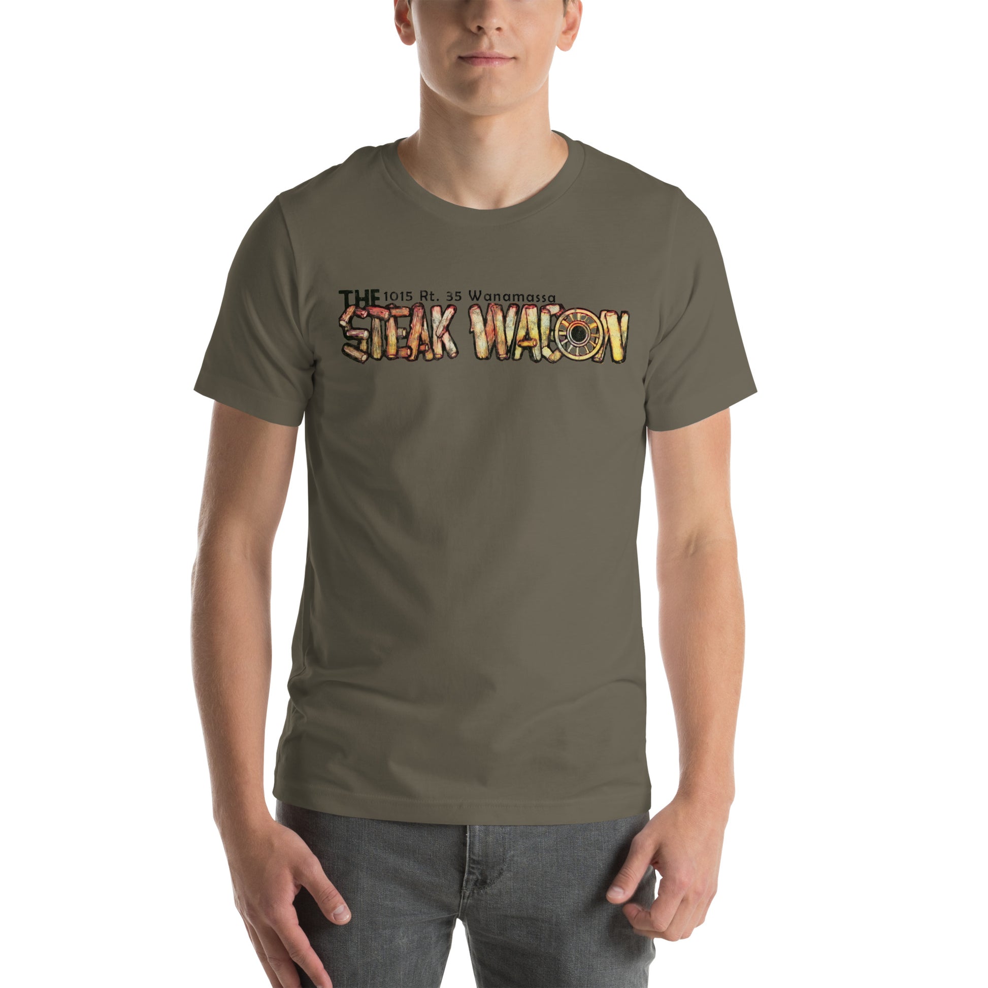 The Steak Wagon - WANAMASSA - Unisex t-shirt Army