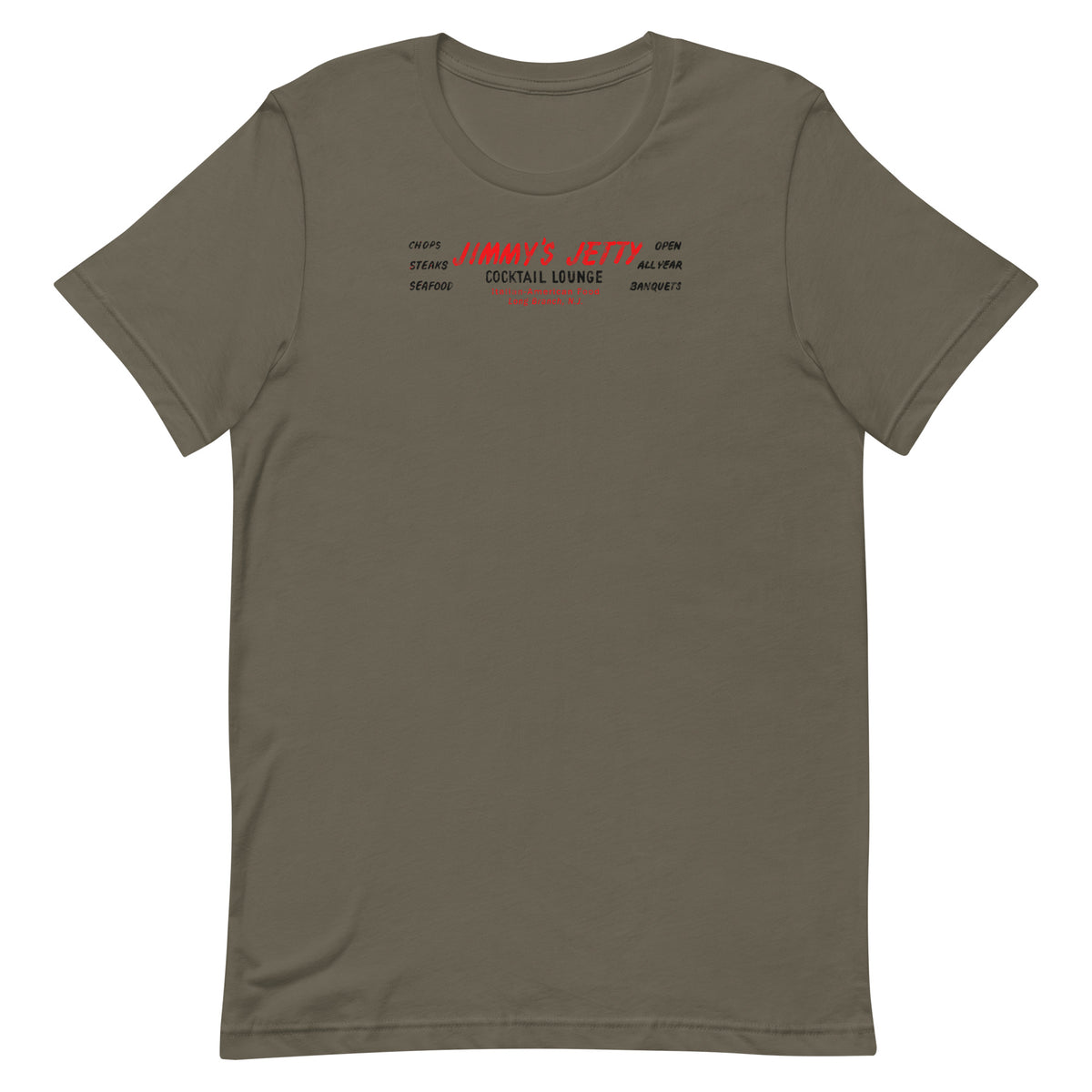 Jimmy's Jetty - LONG BRANCH - Unisex t-shirt