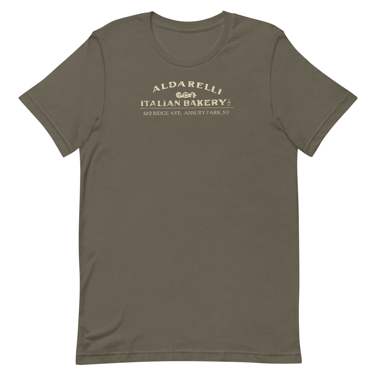Aldarelli Italian Bakery - ASBURY PARK - Unisex t-shirt Army