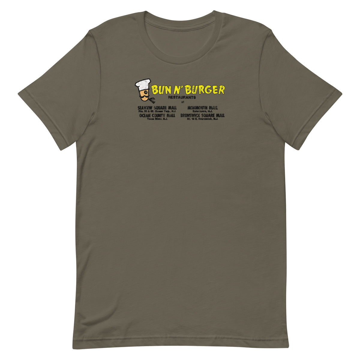 Bun N' Burger - EATONTOWN / OCEAN / TOMS RIVER - Unisex t-shirt