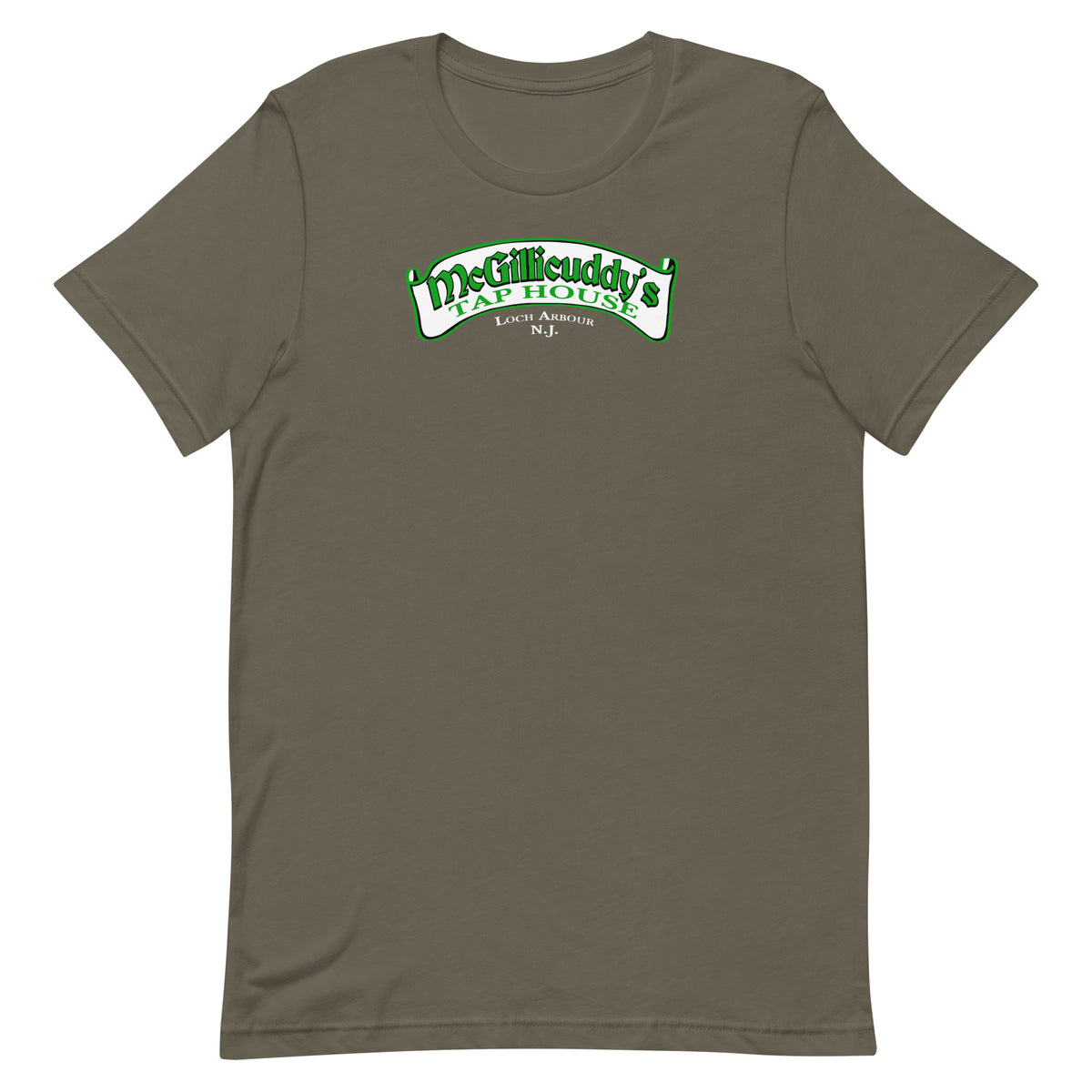 McGillicuddy's Tap House - LOCH ARBOUR - Unisex t-shirt Army