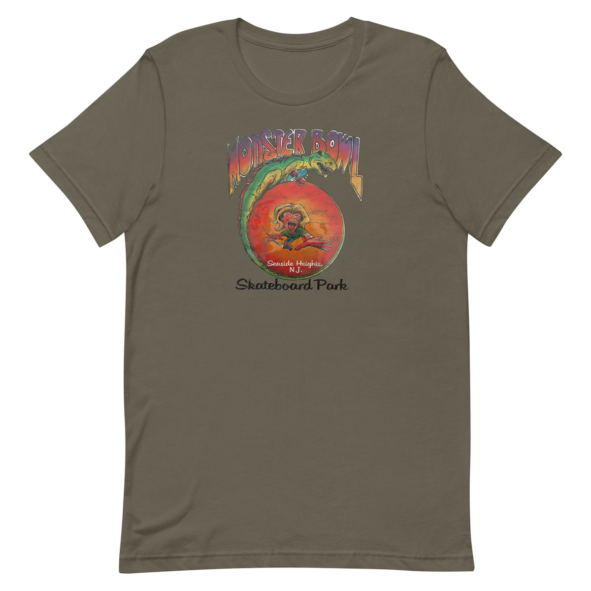 Monster Bowl Skateboard Park - SEASIDE HEIGHTS - Unisex t-shirt