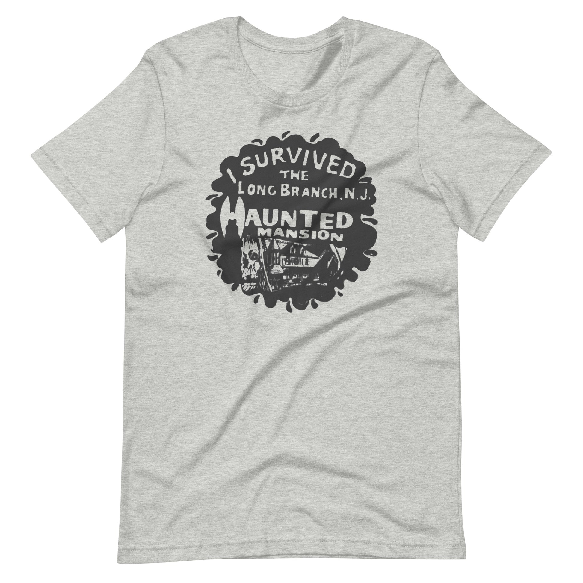 I Survived the Haunted Mansion - LONG BRANCH - Unisex t-shirt Athletic Heather