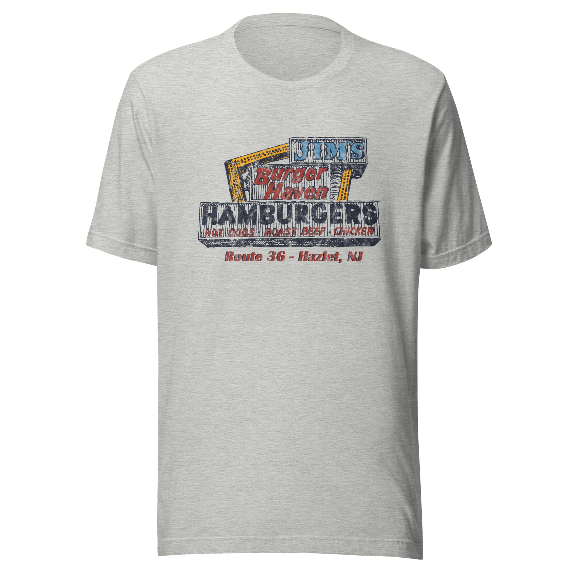 Big Jim's Burger Haven - HAZLET - Unisex t-shirt Athletic Heather