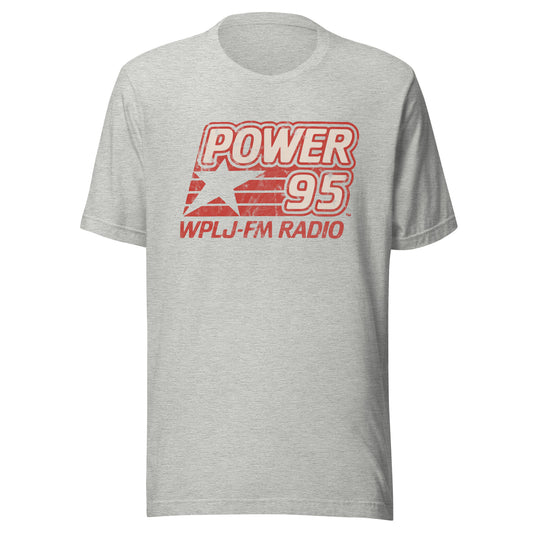Power 95 WPLJ-FM - NEW JERSEY / NEW YORK / CONNECTICUT - Unisex t-shirt Athletic Heather
