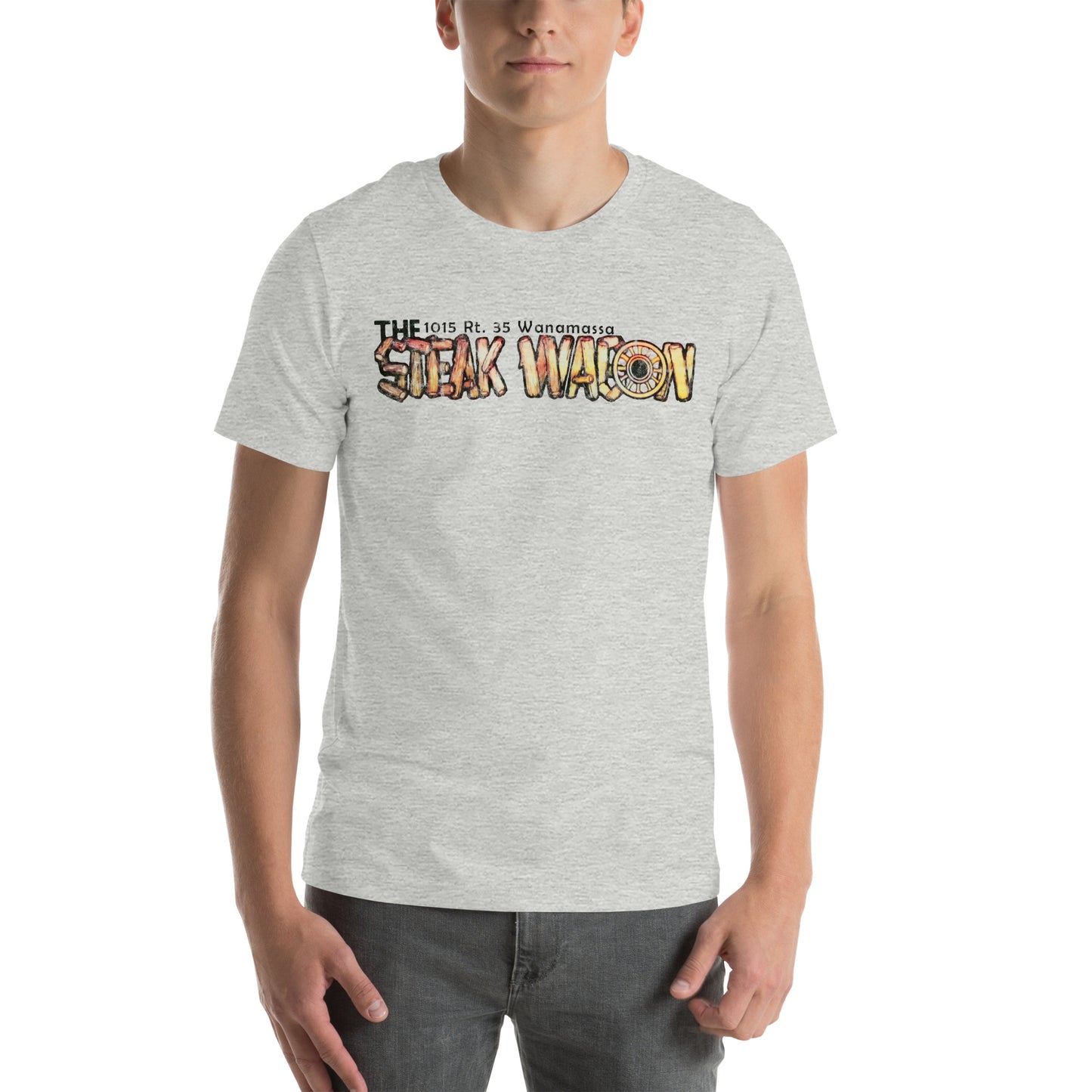 The Steak Wagon - WANAMASSA - Unisex t-shirt Athletic Heather