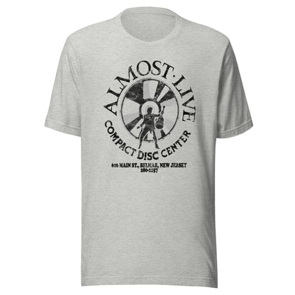 Almost Live Compact Disc Center - BELMAR - Unisex t-shirt Athletic Heather