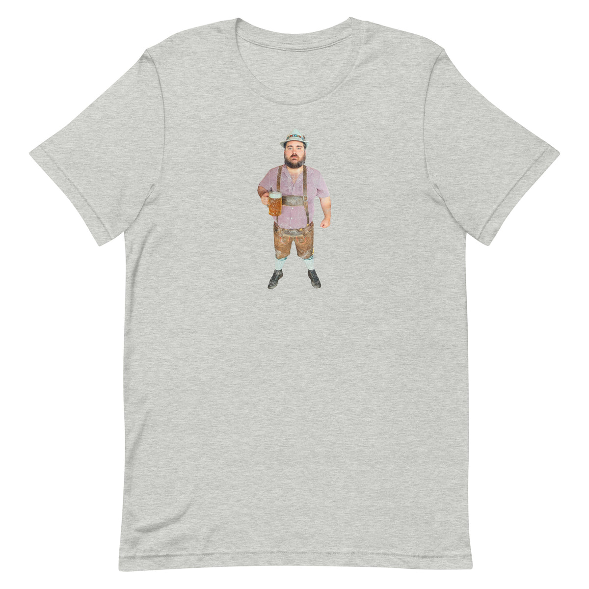 Asbury Festhalle & Biergarten / Flat Andy - ASBURY PARK - Unisex t-shirt Athletic Heather