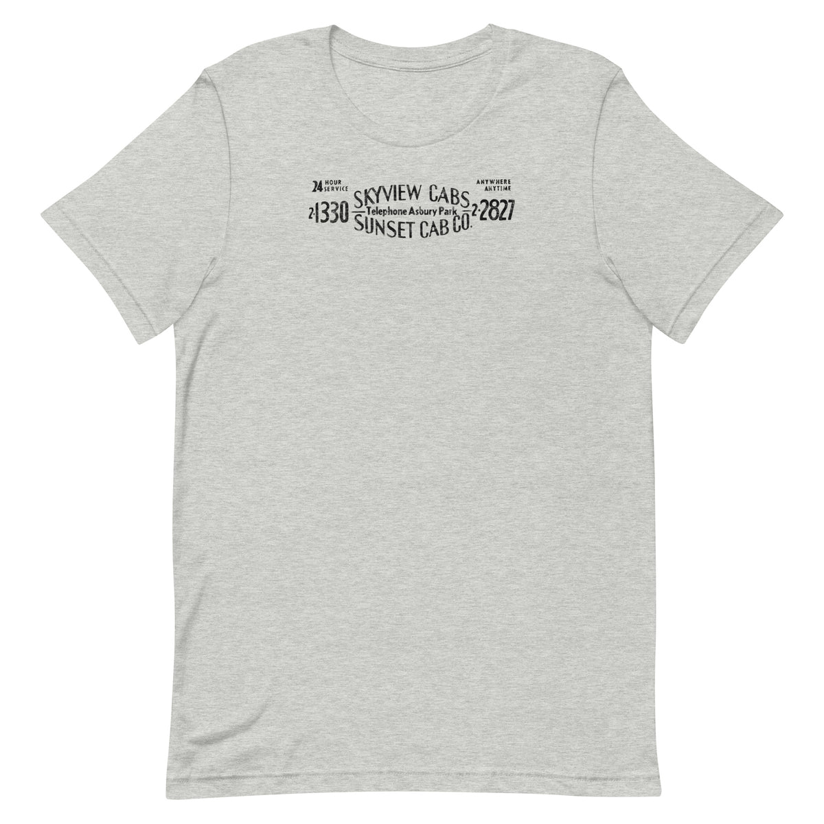 Skyview Cabs / Sunset Cab Co. - ASBURY PARK - Unisex t-shirt Athletic Heather