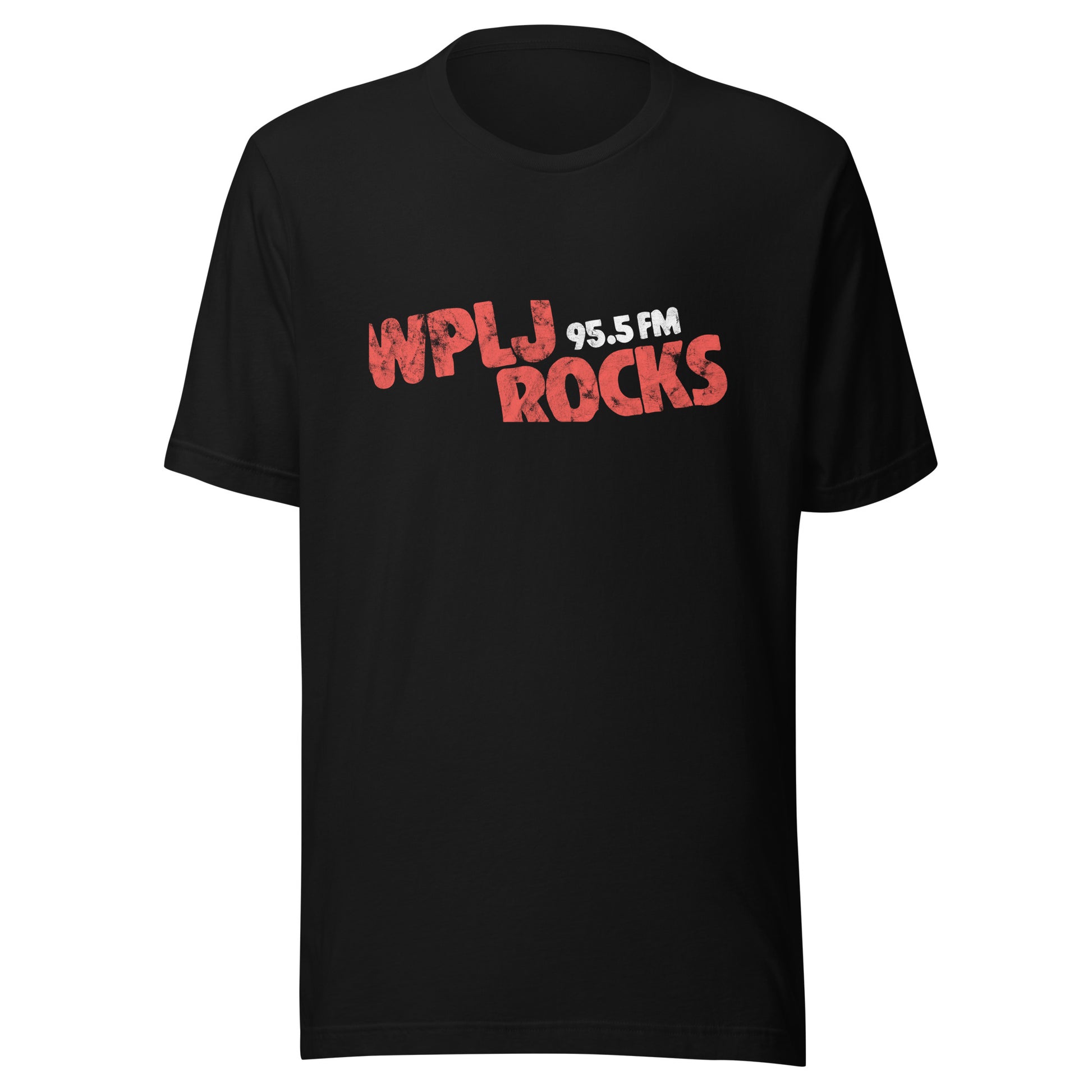 WPLJ 95.5 Rocks - NEW JERSEY / NEW YORK / CONNECTICUT - Unisex t-shirt Black