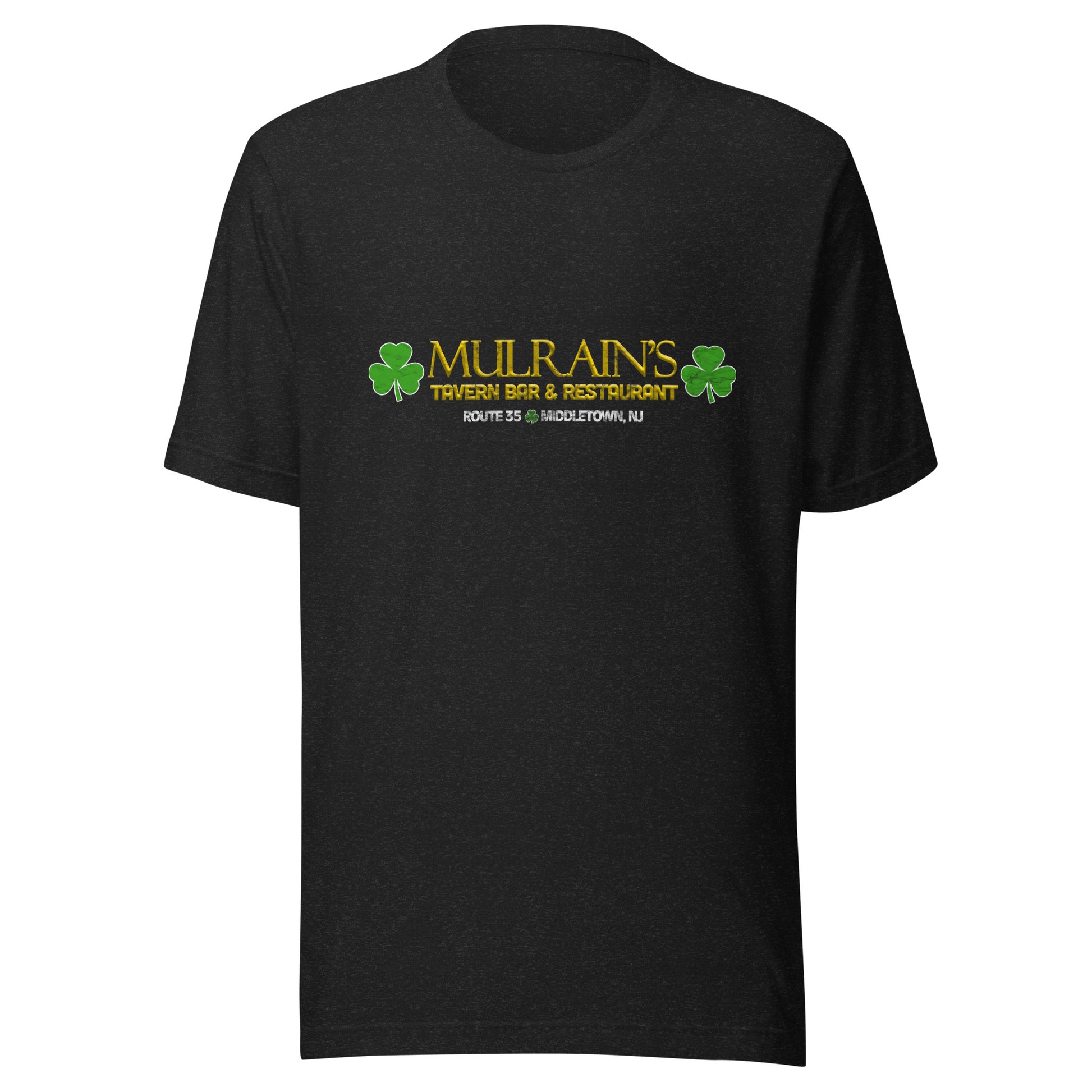 Mulrain's Tavern Bar & Restaurant - MIDDLETOWN - Unisex t-shirt Black Heather