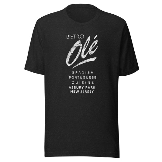 Bistro Ole - ASBURY PARK - Unisex t-shirt Black Heather