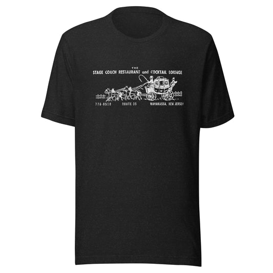 The Stage Coach Restaurant - WANAMASSA - Unisex t-shirt Black Heather