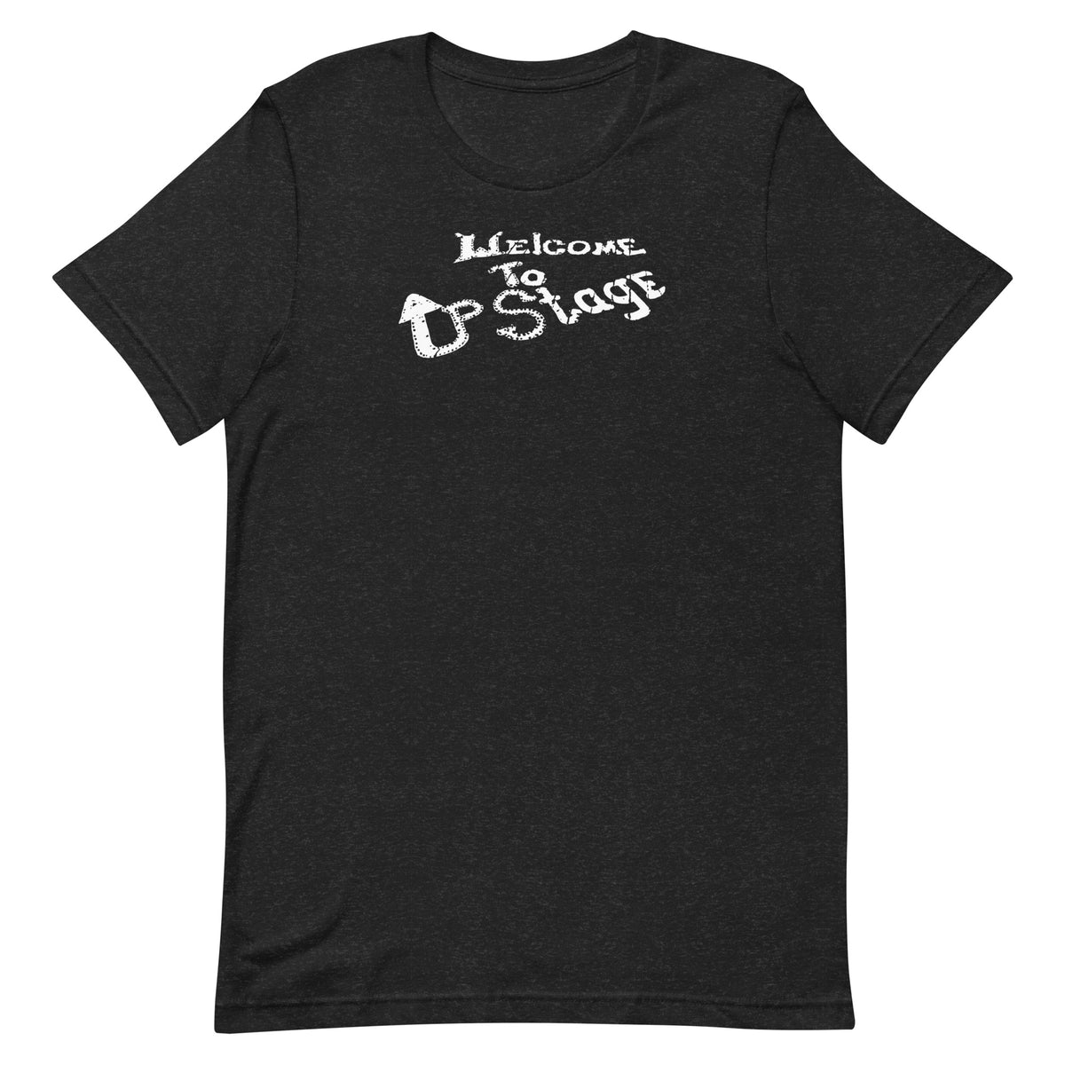 Upstage Club (White Logo) - ASBURY PARK - Unisex t-shirt Black Heather