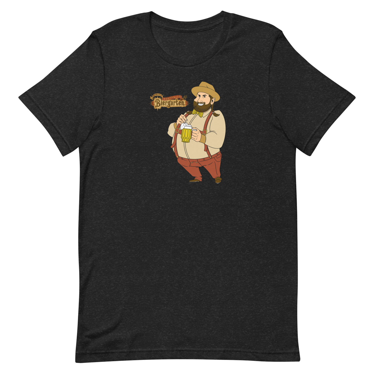 Asbury Festhalle & Biergarten / Flat Andy - ASBURY PARK - Unisex t-shirt Black Heather