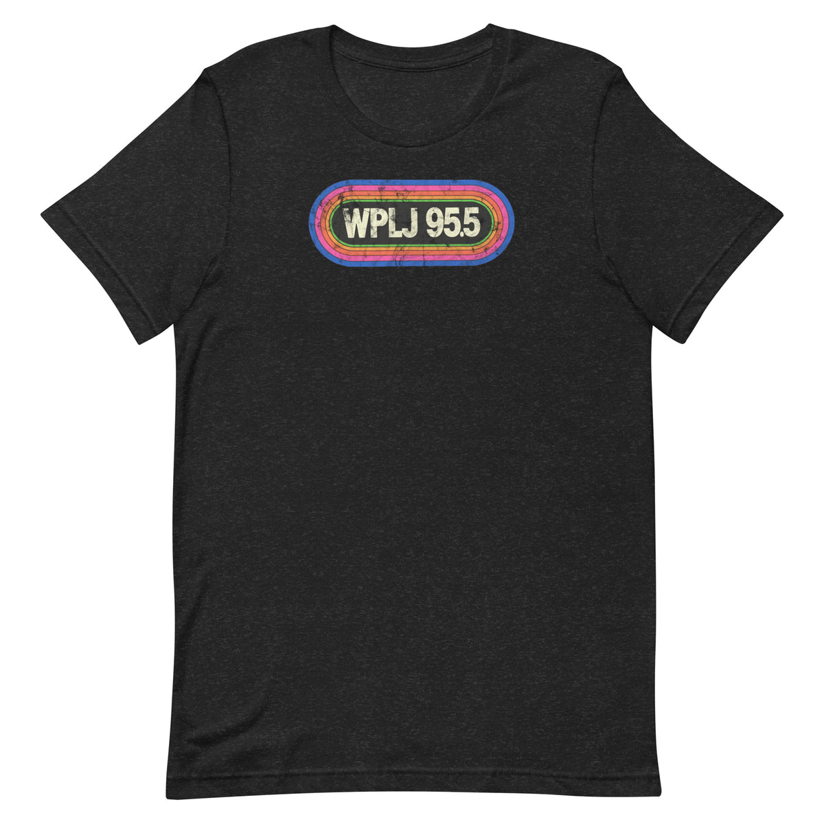WPLJ 95.5 - NEW JERSEY / NEW YORK / CONNECTICUT - Unisex t-shirt Black Heather